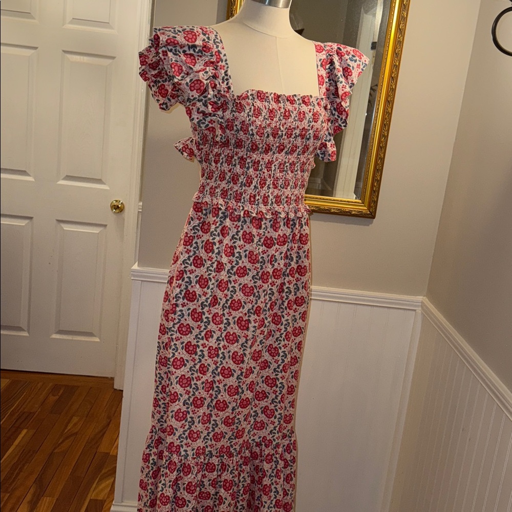 Anna Cate Floral Ruffle Smocked Maxi Dress. M. EUC - Picture 12 of 15